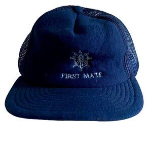 First Mate Blue Snap Back Hat